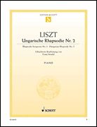 Hungarian Rhapsody No. 2 piano sheet music cover